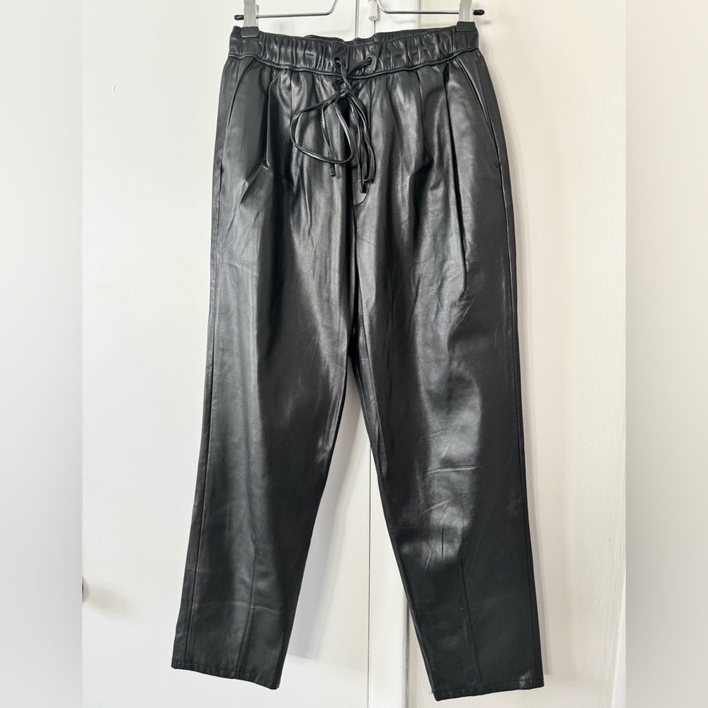 Zara Black Track Pants with Elastic Waistband